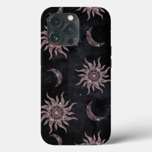 Black Rosa Måne Sol Mandala