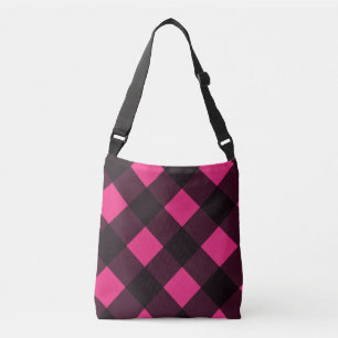 Black Rosa Play gingham Axelväska