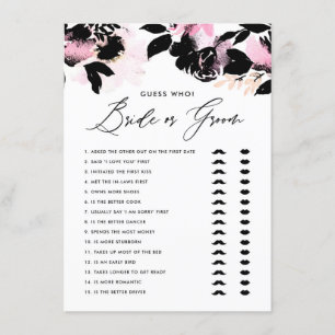 Black Rosa sa att hon sa Bride eller Groom Game Tilläggskort