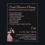 Black Rosa Spray Janitorial Maid House Städning Flygblad<br><div class="desc">Black Rosa Spray Janitorial Maid House Städning</div>