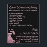 Black Rosa Spray Janitorial Maid House Städning Flygblad<br><div class="desc">Black Rosa Spray Janitorial Maid House Städning</div>