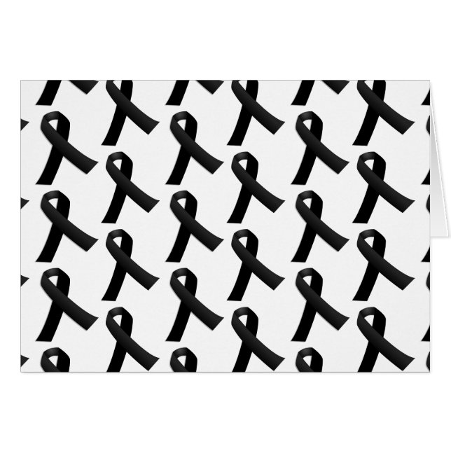 Black Rosett band Hälsningskort (Framsidan Horizontal)