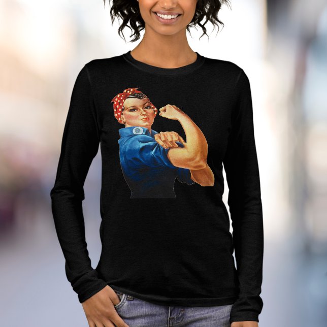Black Rosie the Riveter Shirt T Shirt (Rosie the Riveter Shirt)