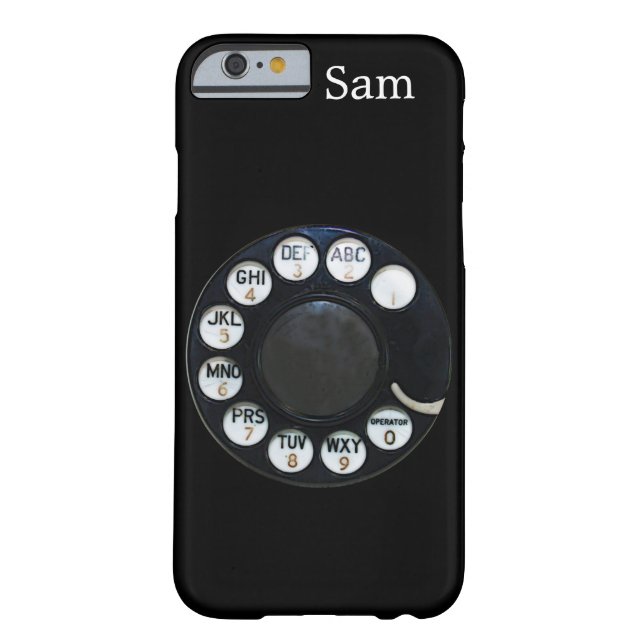 Black Rotary Dial iPhone 6 fodral Case-Mate iPhone Skal (Baksidan)