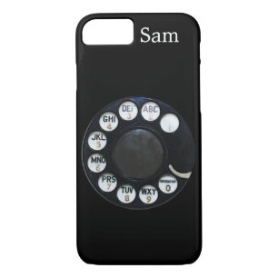 Black Rotary Dial iPhone 7 fodral