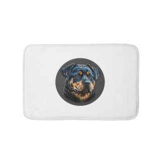 Black Rottweiler Badrumsmatta