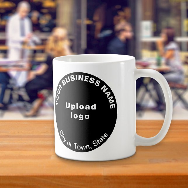 Black Round Business Brand på Mugg (Black round business brand on mug)