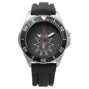 Black Rubber Watch - Sten n'Roll Armbandsur