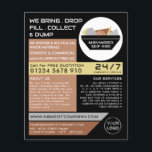 Black Rubbish Skip, Skip/Dumpster Company Flygblad<br><div class="desc">Black Rubbish Skip,  Skip/Dumpster Company Reklam Flyers by the Affärskort Store.</div>