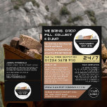 Black Rubbish Skip, Skip/Dumpster Company Flygblad<br><div class="desc">Black Rubbish Skip,  Skip/Dumpster Company Reklam Flyers by the Affärskort Store.</div>