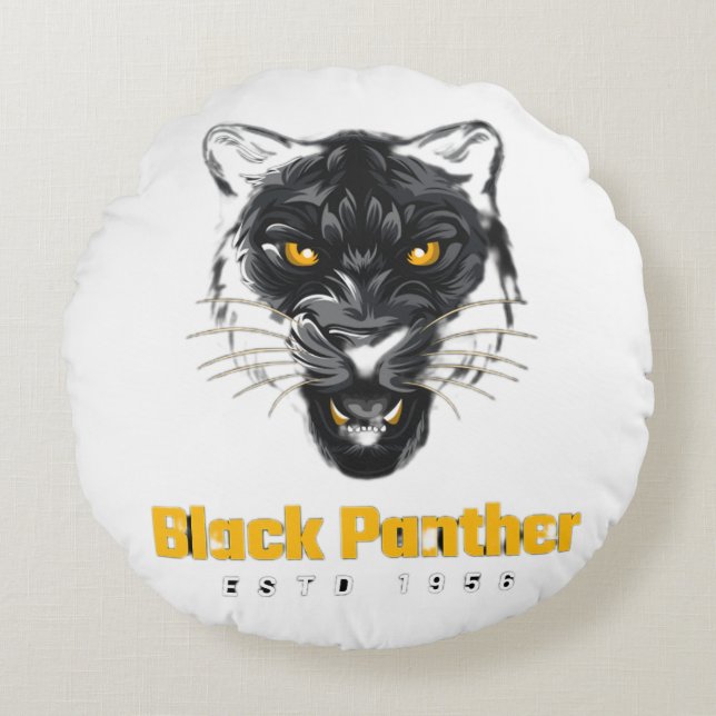 Black  rund kudde (Framsidan)
