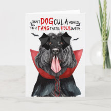Black Russian Hund Funny Count DOGcula Halloween