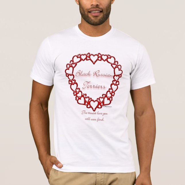 Black Russian Terrier Äkta kärlek Tee Shirt (Framsida)