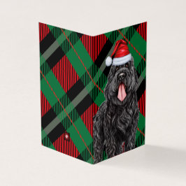 Black Russian Terrier Hund Helgdag Play-jul Kort