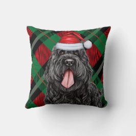 Black Russian Terrier Hund Helgdag Play-jul Kudde