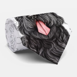 Black Russian Terrier Hund Woof-jul-Djurälskare Slips