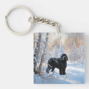 Black Russian Terrier Låt det snöa jul