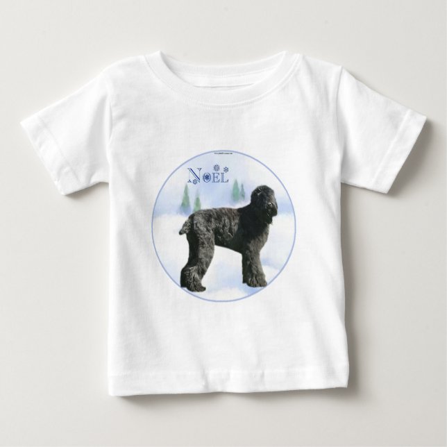 Black Russian Terrier Noel T-shirt (Framsida)