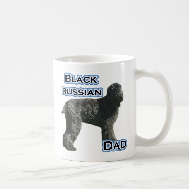 Black Russian Terrier Pappa 4 Kaffemugg (Höger)