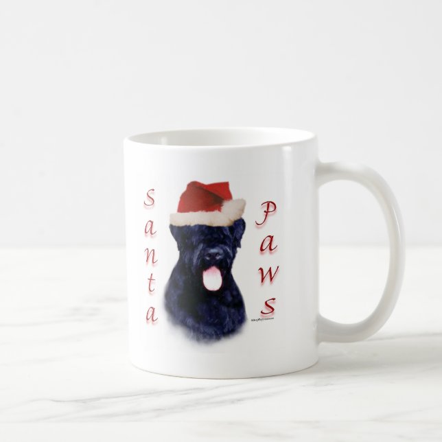 Black Russian Terrier Santa Tassar Kaffemugg (Höger)