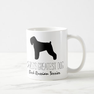 Black Russian Terrier Världsmästare Hund Anpassn Kaffemugg