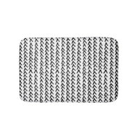 Black Rustic Tribal Mönster Bath Mat