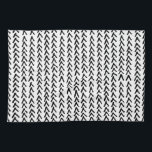 Black Rustic Tribal Mönster Kitchen Towel Kökshandduk<br><div class="desc">Rustik kökshandduk med svart och vit rustik mönster. Den här unika handduken kommer att vara en perfekt accent på vilket kök som helst.</div>