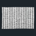 Black Rustic Tribal Mönster Kitchen Towel Kökshandduk<br><div class="desc">Rustik kökshandduk med svart och vit rustik mönster. Den här unika handduken kommer att vara en perfekt accent på vilket kök som helst.</div>