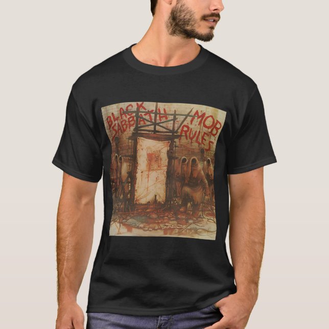 Black Sabbath - Mob Rules T Shirt (Framsida)