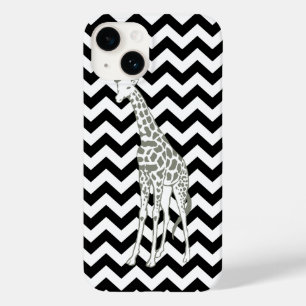 Black Safari Chevron med pop Art Giraffe