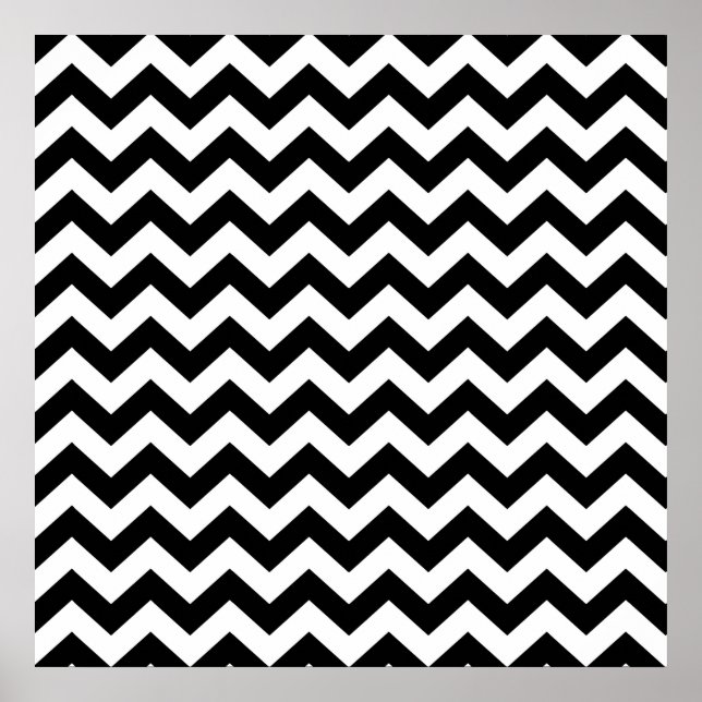 Black Safari Chevron Poster (Framsidan)