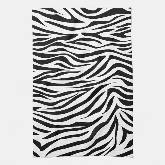Black Safari Zebra Kökshandduk (Vertikal)