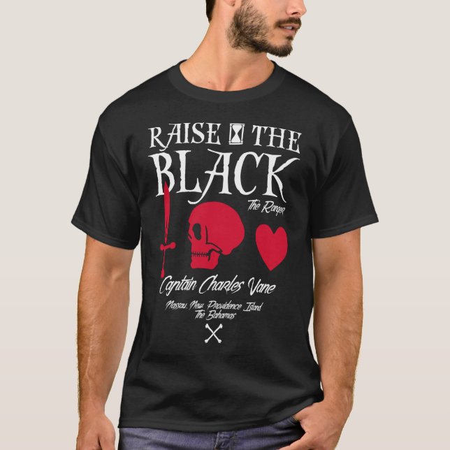 Black Sails Charles Vane T Shirt (Framsida)