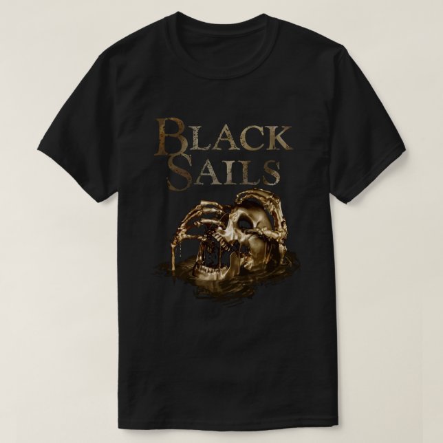 Black Sails Golden Skull Logotyp Essential T-Shirt (Design framsida)