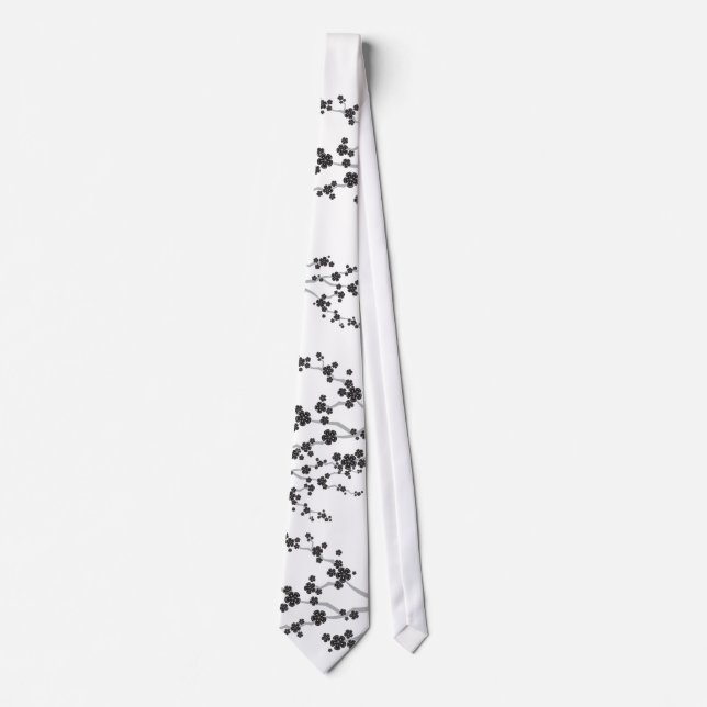 Black Sakura Cherry Blommars Flowers Oriental Zen Slips (Framsida)