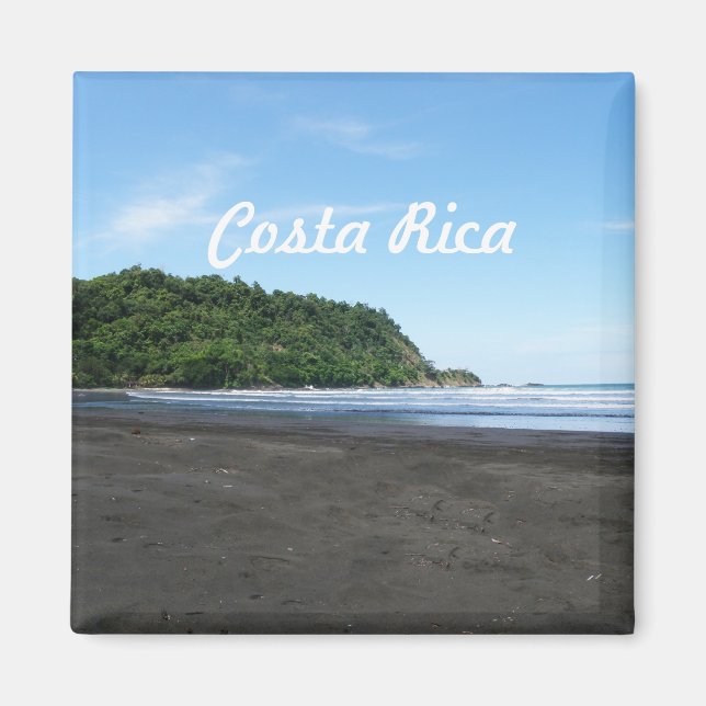 Black Sand Beach Magnet (Framsidan)