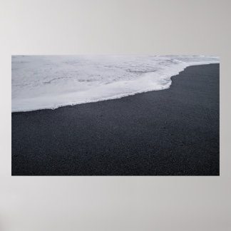 Black Sand Beach Poster