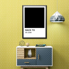 Black Sång Album - White Gräns Perfect Poster