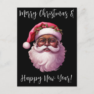 Black Santa, Big nick Energy, Naughty, Jultomten Vykort