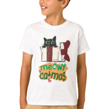 Black Santa Cat som snurrade i Julgran ljus