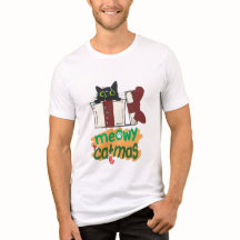 Black Santa Cat som snurrade i Julgran ljus