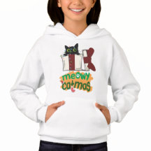 Black Santa Cat som snurrade i Julgran ljus