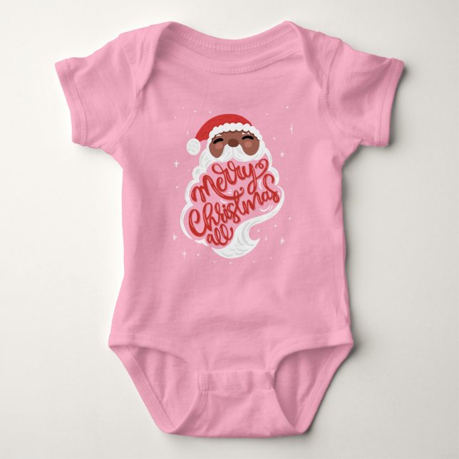 Black Santa | God jul alla T Shirt (Framsida)