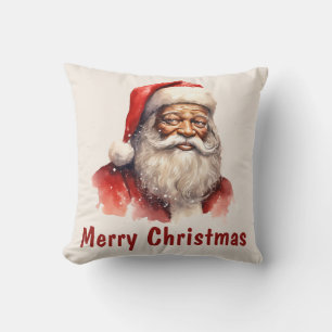 Black Santa God jul Dekorativ kudde