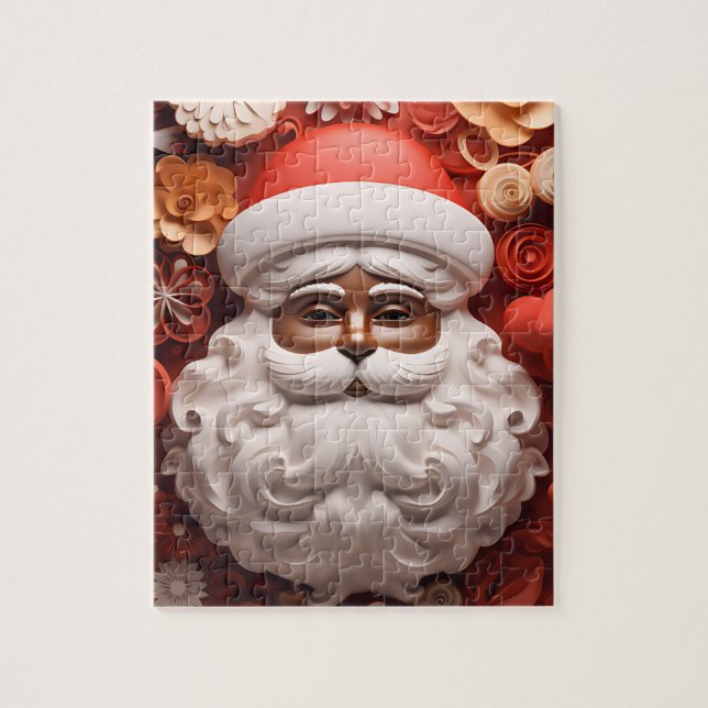 Black Santa Melanin jul Kung Bruh Saint Nick Pussel (Vertikal)