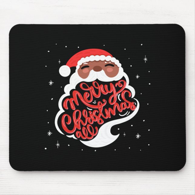 Black Santa Merry Christmas All Toddler T Shirt  Musmatta (Framsidan)