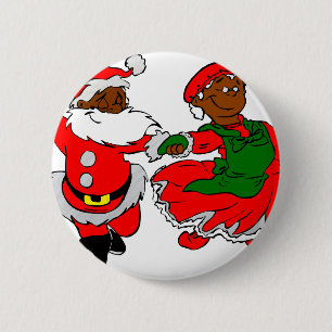 Black Santa Mrs claus Knapp