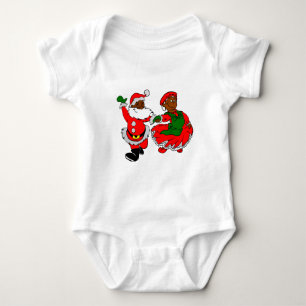 Black Santa Mrs claus T Shirt