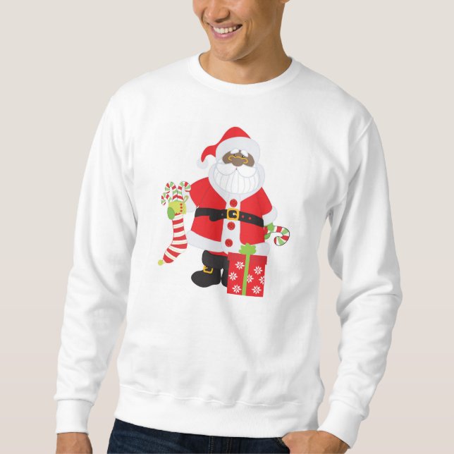 Black Santa Sweatshirt (Framsida)