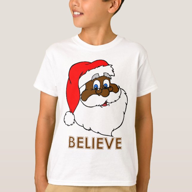 Black Santa T-shirt (Framsida)